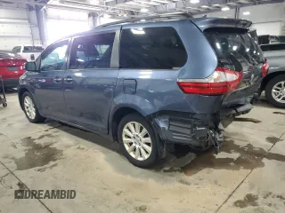 2015 Toyota Sienna Ltd with VIN 5TDDK3DC1FS096695, listed as a Copart auction lot 48049965 with 123,500 mi miles and Salvage Title. Bid and sale history available at carsss.com. Image 2.