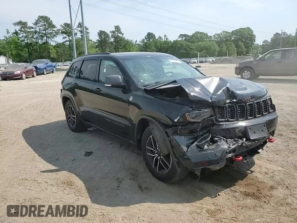 2019 Jeep Grand Cherokee Trailhawk with VIN 1C4RJFLG6KC838275, listed as a Copart auction lot 53002185 with 77,597 mi miles and Salvage title. Bid and sale history available at DreamBid. Image 12.