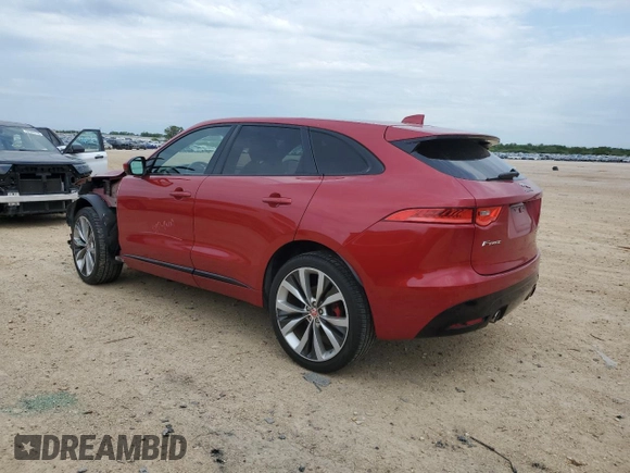 2017 Jaguar F-Pace S z VIN SADCM2BV1HA086290, wystawiony jako Copart lot #56218985 z przebiegiem 76 076 mil mil oraz Szkoda całkowita • Salvage title. Historia ofert i sprzedaży dostępna na DreamBid. Obrazek 2.