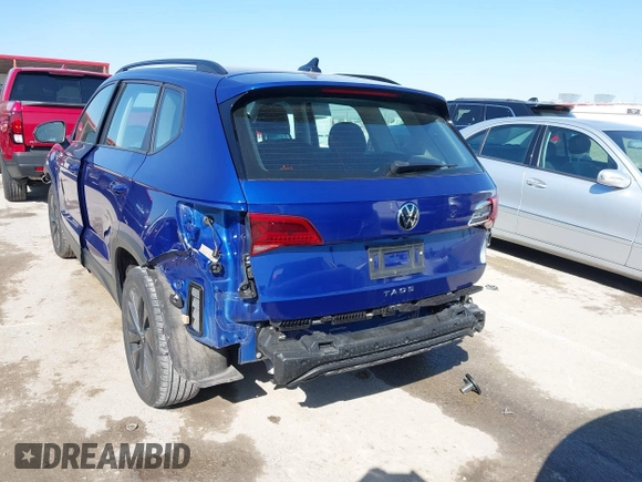 2023 Volkswagen Taos S z VIN 3VVDX7B24PM323173, wystawiony jako IAAI lot #41763607 z przebiegiem 38 506 mil mil oraz . Historia ofert i sprzedaży dostępna na DreamBid. Obrazek 6.