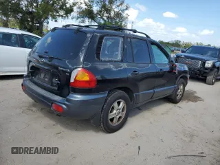 2002 Hyundai Santa Fe GLS with VIN KM8SC13D72U190570, listed as a Copart auction lot 77257524 with 244,808 mi miles and Salvage Title. Bid and sale history available at carsss.com. Image 3.