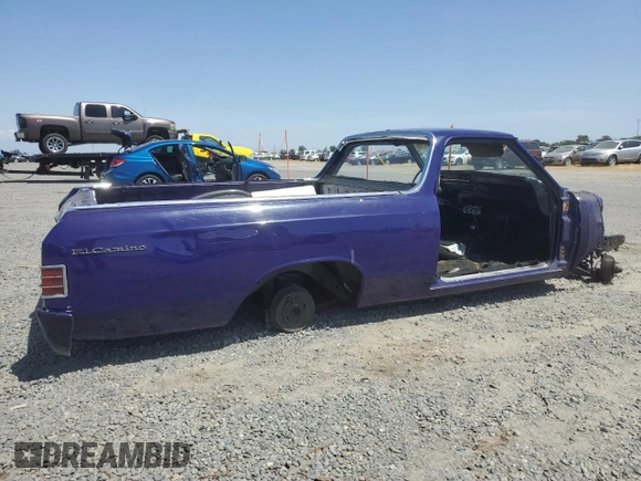 1967 Chevrolet El Camino z VIN 136807Z126387, wystawiony jako Copart lot #57278525 z przebiegiem 93 487 mil mil oraz Szkoda całkowita • Salvage title. Historia ofert i sprzedaży dostępna na DreamBid. Obrazek 3.