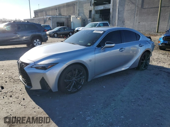 2021 Lexus IS with VIN JTHGZ1B20M5046105, listed as a Copart auction lot 49898325 with 28,393 mi miles and Salvage Title. Bid and sale history available at carsss.com. Image 1.