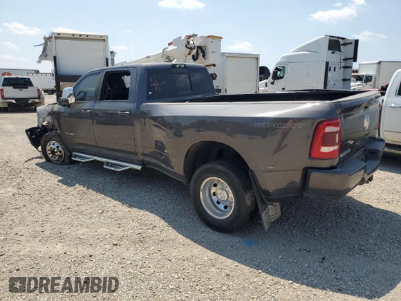 2023 Ram 3500 Laramie with VIN 3C63RRJL8PG524770, listed as a Copart auction lot 66492934 with 0 mi miles and Salvage Title. Bid and sale history available at carsss.com. Image 2.