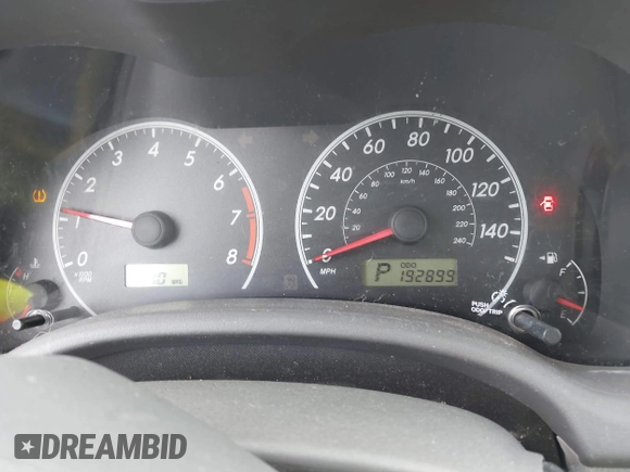 2009 Toyota Corolla with VIN 2T1BU40E09C170961, listed as a IAAI auction lot 42033860 with 192,899 mi miles and . Bid and sale history available at DreamBid. Image 7.