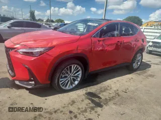 2025 Lexus NX 350h Luxury с VIN 2T2HKCEZ5SC032842, выставлен на аукционе Copart как лот 67185635 с пробегом 8 429 миль миль и Списание • Salvage title. История ставок и продаж доступна на DreamBid. Изображение 1.