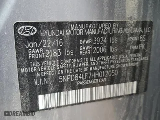 2017 Hyundai Elantra SE with VIN 5NPD84LF7HH012050, listed as a Copart auction lot 49338975 with 134,656 mi miles and Salvage Title. Bid and sale history available at carsss.com. Image 12.