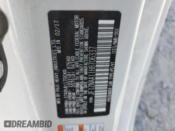 2017 Toyota 86 z VIN JF1ZNAA11H8706337, wystawiony jako Copart lot #56076365 z przebiegiem 111 330 mil mil oraz Czysty tytuł • Clean title. Historia ofert i sprzedaży dostępna na DreamBid. Obrazek 12.