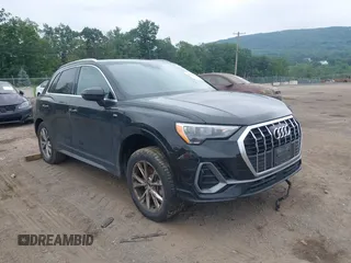 2021 Audi Q3 S line Premium with VIN WA1DECF32M1031265, listed as a IAAI auction lot 42507353 with 110,585 mi miles and . Bid and sale history available at DreamBid. Image 1.