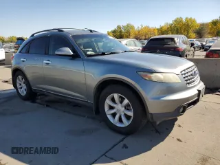 2004 Infiniti FX35 with VIN JNRAS08U74X100776, listed as a Copart auction lot 75717234 with 193,347 mi miles and Salvage Title. Bid and sale history available at carsss.com. Image 4.
