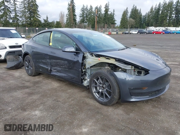 2023 Tesla Model 3 with VIN 5YJ3E1EA2PF623217, listed as a IAAI auction lot 41701413 with 21,246 mi miles and . Bid and sale history available at DreamBid. Image 1.