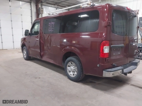 2012 Nissan NV SV with VIN 1N6BF0KY9CN114206, listed as a IAAI auction lot 41756053 with 173,886 mi miles. Bid and sale history available at carsss.com. Image 3.