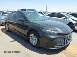 2025 Toyota Camry LE with VIN 4T1DAACK9SU522182, listed as a IAAI auction lot 42048972 with 18,498 mi miles and . Bid and sale history available at DreamBid. Image 1.