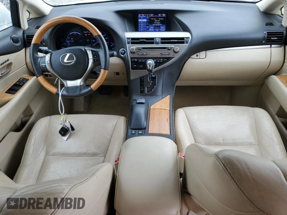 2014 Lexus RX 450h with VIN JTJZB1BA6E2009808, listed as a Copart auction lot 70686484 with 121,225 mi miles and Salvage title. Bid and sale history available at DreamBid. Image 8.