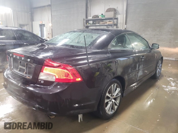 2013 Volvo C70 T5 with VIN YV1672MC6DJ138187, listed as a Copart auction lot 45564525 with 168,861 mi miles and Salvage Title. Bid and sale history available at carsss.com. Image 3.