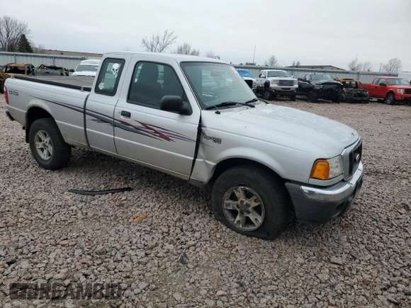 2004 Ford Ranger XL Fleet with VIN 1FTYR15E84PB61390, listed as a Copart auction lot 82563064 with 97,480 mi miles and Salvage Title. Bid and sale history available at DreamBid. Image 4.