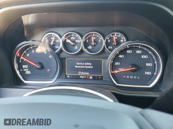 2021 Chevrolet Silverado 1500 LT Trail Boss with VIN 1GCPYFED0MZ339137, listed as a Copart auction lot 48218085 with 90,611 mi miles and Salvage Title. Bid and sale history available at DreamBid. Image 9.