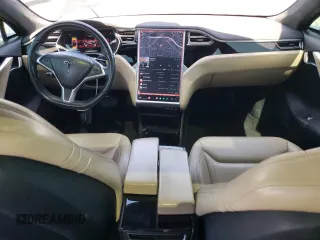 2016 Tesla Model S 90D with VIN 5YJSA1E20GF123251, listed as a Copart auction lot 52791625 with 97,393 mi miles and Salvage Title. Bid and sale history available at DreamBid. Image 8.