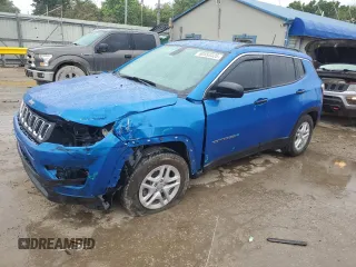 2020 Jeep Compass Sport with VIN 3C4NJCAB9LT246900, listed as a Copart auction lot 60553325 with 89,386 mi miles and Salvage title. Bid and sale history available at DreamBid. Image 1.