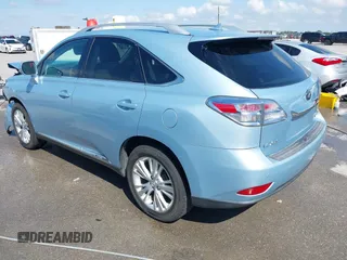 2010 Lexus RX 450h with VIN JTJBC1BA2A2013721, listed as a IAAI auction lot 42203700 with 120,801 mi miles and . Bid and sale history available at DreamBid. Image 3.