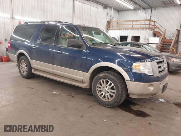 2009 Ford Expedition EL Eddie Bauer with VIN 1FMFK18569EB04353, listed as a IAAI auction lot 41772410 with 215,985 mi miles. Bid and sale history available at carsss.com. Image 1.