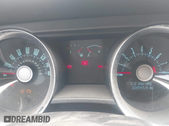 2011 Ford Mustang V6 with VIN 1ZVBP8AM6B5135684, listed as a IAAI auction lot 41997236 with 226,547 mi miles and . Bid and sale history available at carsss.com. Image 7.