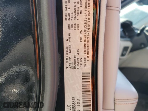 2022 Jeep Grand Cherokee Overland with VIN 1C4RJKDG1N8538318, listed as a Copart auction lot 53633625 with 22,913 mi miles and Salvage title. Bid and sale history available at DreamBid. Image 13.