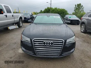 2013 Audi A8 3.0L with VIN WAURGAFD2DN013552, listed as a Copart auction lot 57822075 with 146,315 mi miles and Salvage title. Bid and sale history available at DreamBid. Image 5.
