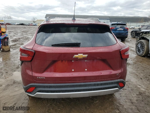 2025 Chevrolet Trax LT with VIN KL77LHEP5SC172078, listed as a Copart auction lot 45497075 with 156 mi miles and Salvage Title. Bid and sale history available at carsss.com. Image 6.
