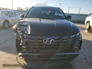 2022 Hyundai Tucson Hybrid Blue with VIN KM8JBCA13NU025820, listed as a Copart auction lot 48681075 with 0 mi miles and Salvage Title. Bid and sale history available at carsss.com. Image 5.