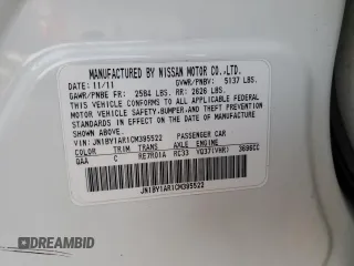 2012 Infiniti M37 with VIN JN1BY1AR1CM395522, listed as a Copart auction lot 76768224 with 163,422 mi miles and Salvage Title. Bid and sale history available at carsss.com. Image 14.