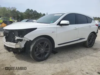 2020 Acura RDX w/A-Spec Pkg with VIN 5J8TC1H65LL017352, listed as a Copart auction lot 51107015 with 75,433 mi miles and Salvage Title. Bid and sale history available at carsss.com. Image 1.