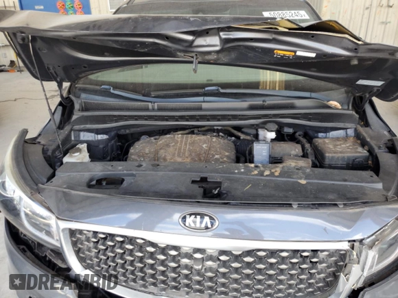 2017 Kia Sedona SX-L with VIN KNDME5C17H6327833, listed as a Copart auction lot 50885245 with 21,967 mi miles and Salvage Title. Bid and sale history available at carsss.com. Image 12.