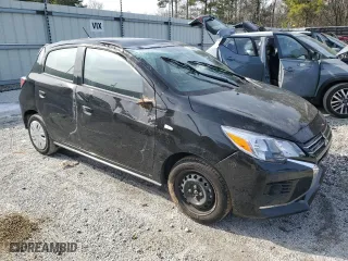 2024 Mitsubishi Mirage ES with VIN ML32AUHJ8RH010321, listed as a Copart auction lot 88721085 with 15,190 mi miles and Non Repairable. Bid and sale history available at carsss.com. Image 4.