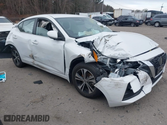 2022 Nissan Sentra SV z VIN 3N1AB8CV0NY314459, wystawiony jako IAAI lot #41268638 z przebiegiem Nie podano mil oraz . Historia ofert i sprzedaży dostępna na DreamBid. Obrazek 1.