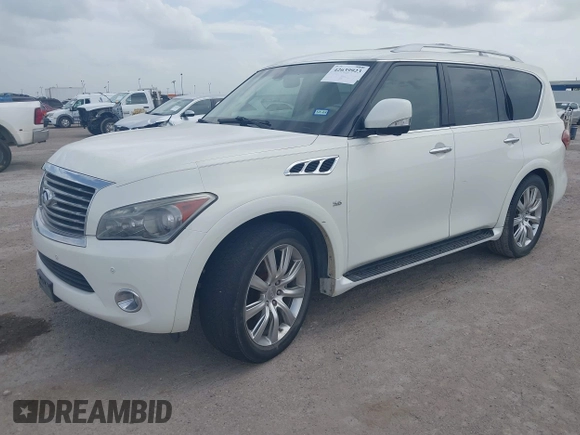 2014 Infiniti QX80 with VIN JN8AZ2NF4E9552823, listed as a IAAI auction lot 42639923 with 176,732 mi miles and . Bid and sale history available at DreamBid. Image 17.