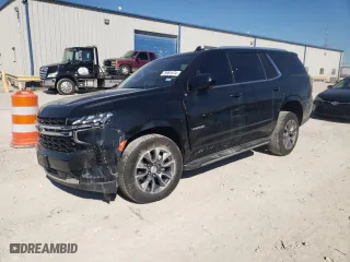 2023 Chevrolet Tahoe LS with VIN 1GNSCMKD5PR282527, listed as a Copart auction lot 70961074 with 14,132 mi miles and Salvage Title. Bid and sale history available at carsss.com. Image 1.