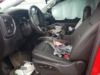 2021 Chevrolet Silverado 1500 RST with VIN 1GCUYEEL8MZ296686, listed as a Copart auction lot 46486455 with 0 mi miles and Salvage Title. Bid and sale history available at carsss.com. Image 7.