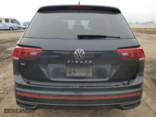 2023 Volkswagen Tiguan SE R-Line Black with VIN 3VVCB7AX8PM016614, listed as a Copart auction lot 43944695 with 39,378 mi miles and Salvage Title. Bid and sale history available at carsss.com. Image 6.