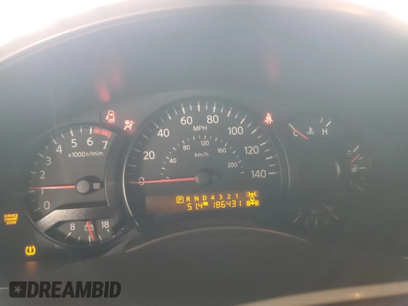 2006 Nissan Titan SE with VIN 1N6AA07B86N543212, listed as a Copart auction lot 45380035 with 186,431 mi miles and Salvage title. Bid and sale history available at DreamBid. Image 9.