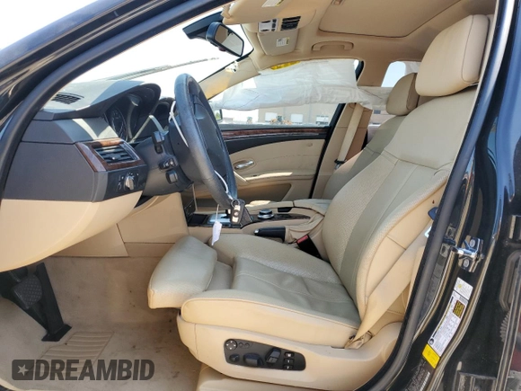 2008 BMW 5 Series 535i with VIN WBANW135X8CZ75971, listed as a Copart auction lot 52497715 with 61,050 mi miles and Salvage Title. Bid and sale history available at carsss.com. Image 7.