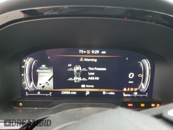 2023 Infiniti QX60 Sensory с VIN 5N1DL1GS6PC346385, выставлен на аукционе Copart как лот 51309985 с пробегом 23 056 миль миль и Списание • Salvage title. История ставок и продаж доступна на DreamBid. Изображение 9.