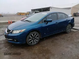 2015 Honda Civic EX-L with VIN 2HGFB2F90FH526463, listed as a Copart auction lot 52945805 with 138,646 mi miles and Salvage Title. Bid and sale history available at carsss.com. Image 1.