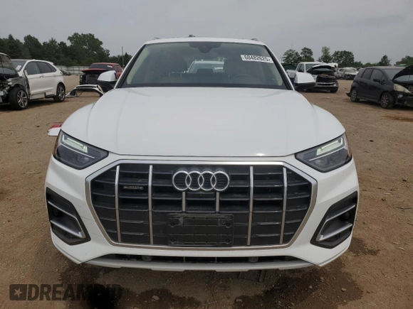 2021 Audi Q5 Premium Plus с VIN WA1BAAFY5M2071840, выставлен на аукционе Copart как лот 60482625 с пробегом 24 399 миль миль и Списание • Salvage title. История ставок и продаж доступна на DreamBid. Изображение 5.