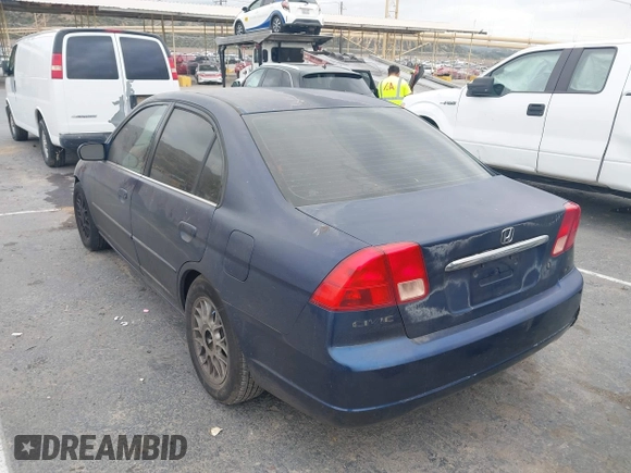 2001 Honda Civic EX with VIN 2HGES26711H573732, listed as a IAAI auction lot 42039934 with 1 mi miles. Bid and sale history available at carsss.com. Image 3.