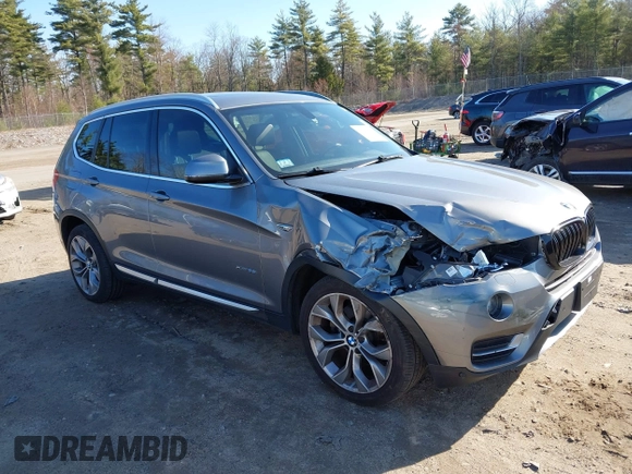 2017 BMW X3 xDrive28i with VIN 5UXWX9C34H0T21274, listed as a IAAI auction lot 41975945 with 84,309 mi miles and . Bid and sale history available at DreamBid. Image 1.