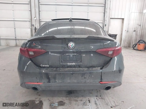 2019 Alfa Romeo Giulia Ti with VIN ZARFAMBN3K7608778, listed as a IAAI auction lot 41238451 with 1 mi miles. Bid and sale history available at carsss.com. Image 16.