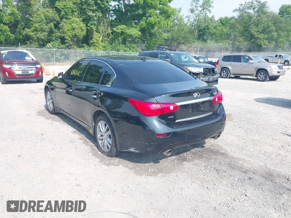 2015 Infiniti Q50 Premium z VIN JN1BV7AR6FM419099, wystawiony jako IAAI lot #42483126 z przebiegiem 100 960 mil mil oraz . Historia ofert i sprzedaży dostępna na DreamBid. Obrazek 3.