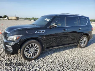 2015 Infiniti QX80 z VIN JN8AZ2NF5F9573374, wystawiony jako Copart lot #57489775 z przebiegiem 128 848 mil mil oraz Szkoda całkowita • Salvage title. Historia ofert i sprzedaży dostępna na DreamBid. Obrazek 1.