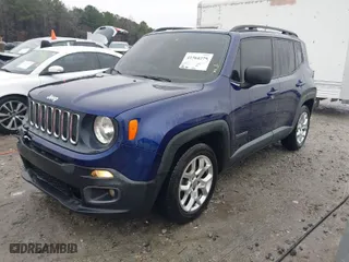 2016 Jeep Renegade Latitude with VIN ZACCJABTXGPE39685, listed as a IAAI auction lot 41564279 with 218,915 mi miles. Bid and sale history available at carsss.com. Image 2.